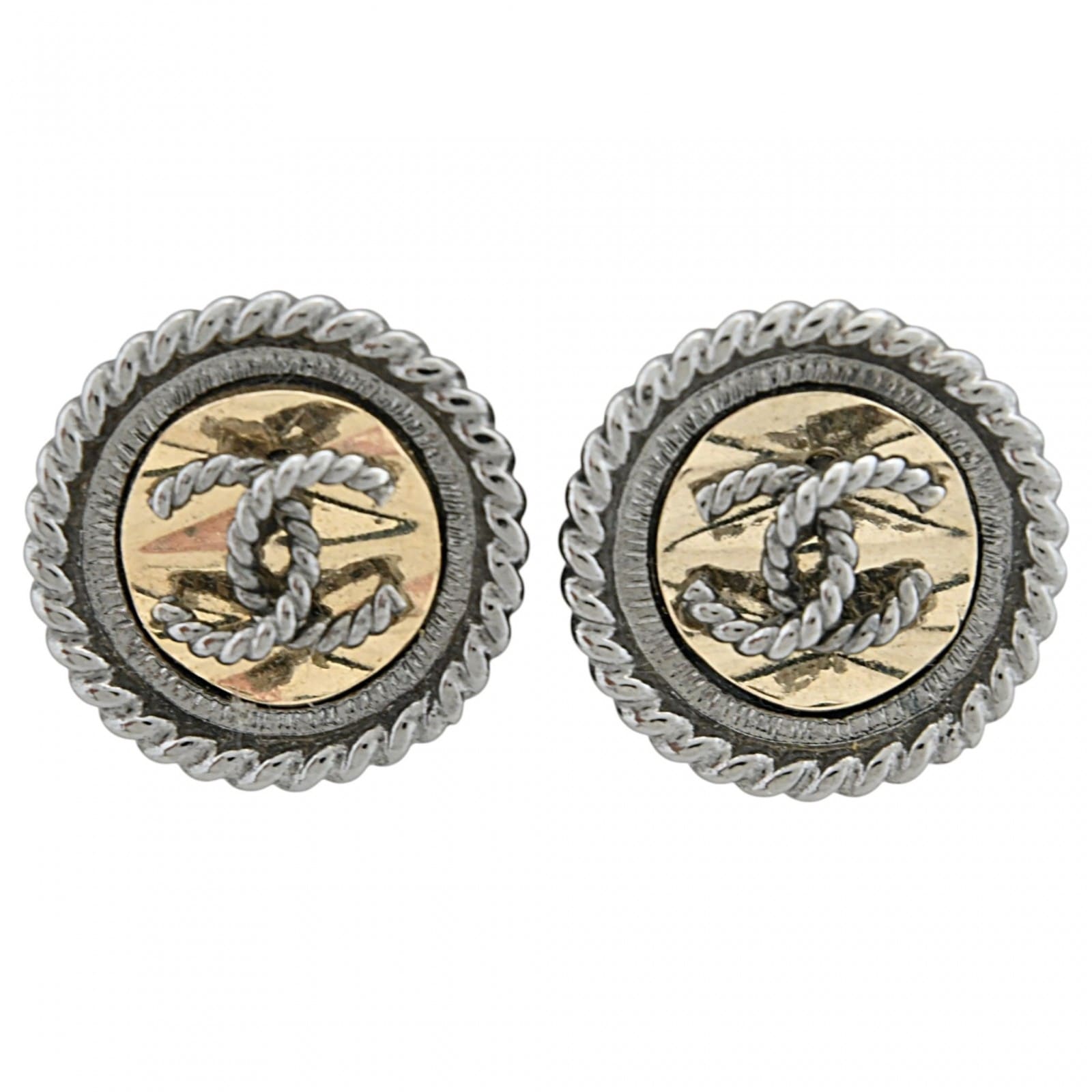 【中古】シャネル ココマーク ピアス ラウンド ヴィンテージ アクセサリー GP Aランク ch8743kk