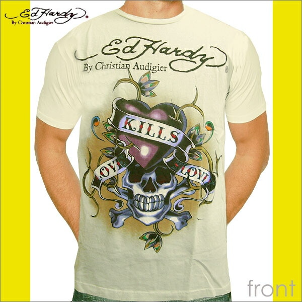 送料無料Ed Hardy エドハーディー ラブキル 半袖 Tシャツ