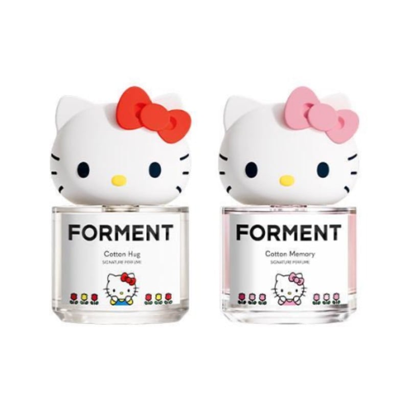 【ハローキティエディション】シグネチャーパフューム コットンハグ 50ml, コットンメモリー2種類より1つ選択 (+香水10mlアトマイザー) ヘアパフューム / ジョングク香水 桃 韓国正規品