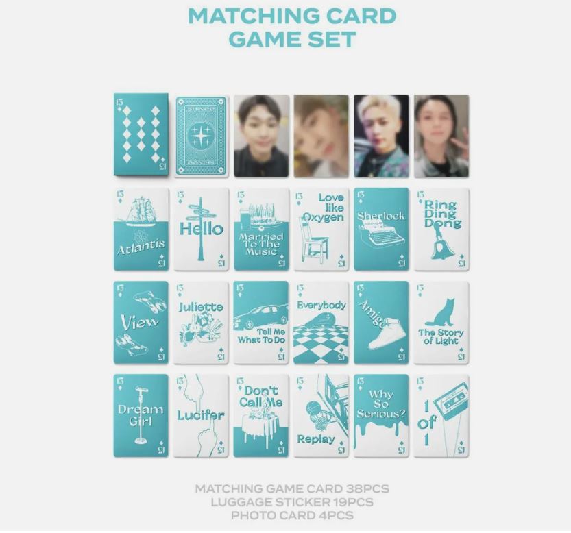 (未開封新品) （シャイニー13周年マッチングカードゲームセットgoods）シャイニー 13th Anniversary Special MD SM OFFICIAL GOODS MATCHING C