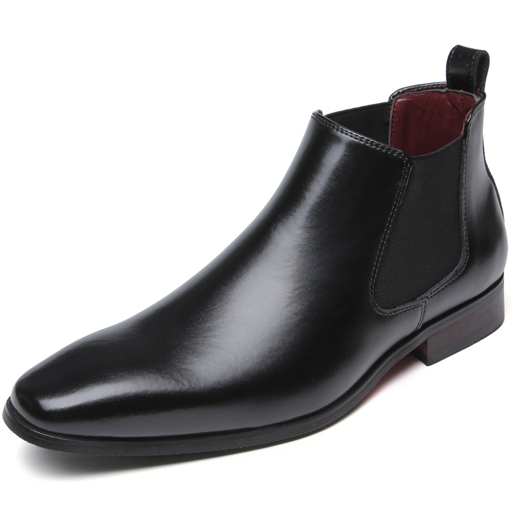 履きやすい 本革 スーツ 冠婚葬祭 革靴 サイドゴアブーツ シューズ 皮靴 ビジネス ブーツ 牛床革 チェルシーブーツ ビジネスシューズ ドレス ブラウン ドレスシューズ 靴 結婚式 メンズ 紳士靴