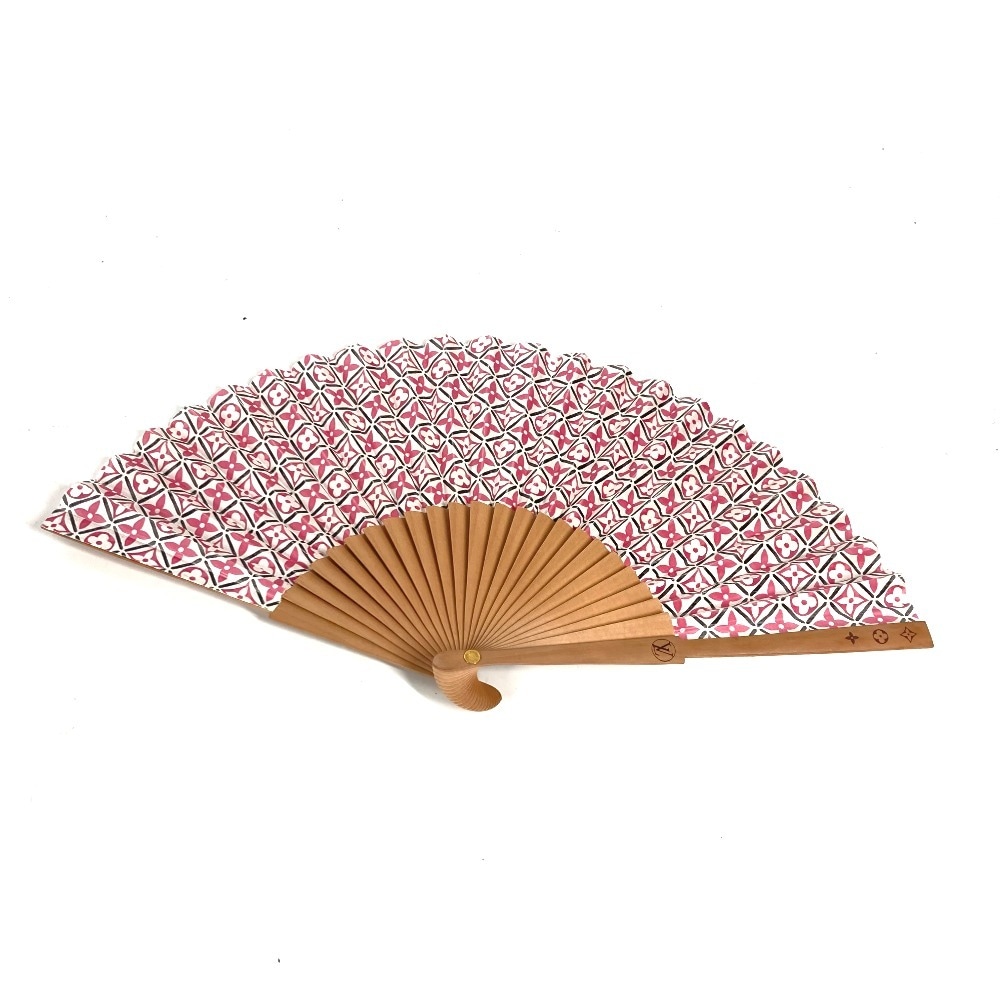 雑貨 GI0911 エヴァンタイユ 扇子 LV バイザプール インテリア コットン ピンク
