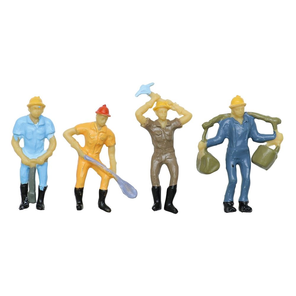 （まとめ買い）ジオラマ模型 工事現場の人 1/42 10個組 55587 [x3セット]