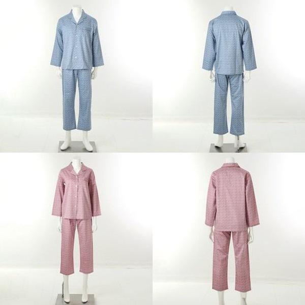 VPAA204MVPAA204W_カップルカラーネック マルナ염綿パジャマ