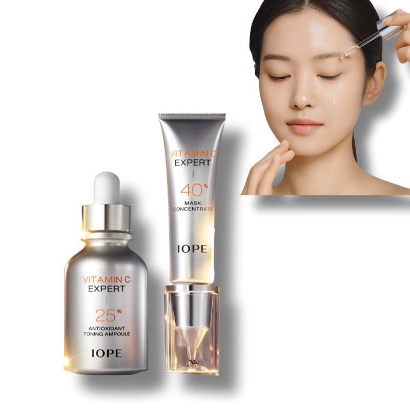【選べる2タイプ】ビタミンCエキスパート 25％アンプル／40％マスクコンセントレート高濃度ビタミンC集中ケア
