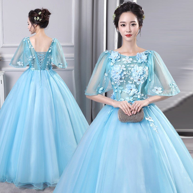 カラードレス ウェディングドレス ロングドレス 演奏会 コンサート 舞台衣装 大きいサイズ ワイン ブルー