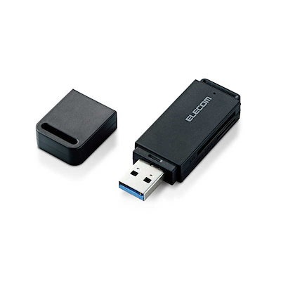 他サイト： エレコム　ELECOM　USB3.0高速メモリカードリーダ(スティックタイプ)(ブラック)　MR3-D013SBKの商品画像