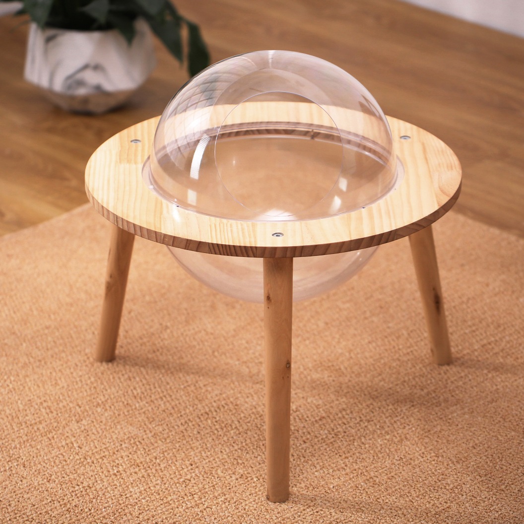 多機能 ベット ペット用ベッド 透明 透明 オシャレ感 ペット用ベッド 多機能 四季通用 猫ハウス 組立簡単 猫ハウス キャットハウス クッション付き オシャレ感