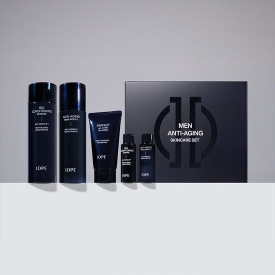 イオペ メン 2種セット（エッセンス 145ml+エマルジョン 120ml+3種ミニチュア ギフトセット）