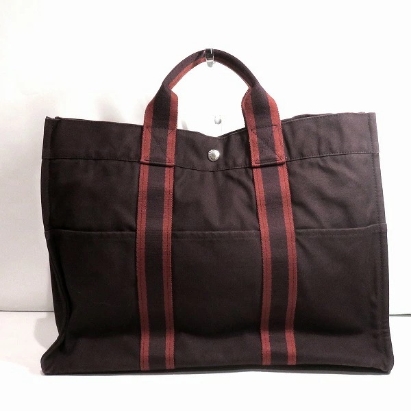 エルメス フールトゥMM ボルドー系 バッグ ハンドバッグ レディース【中古】