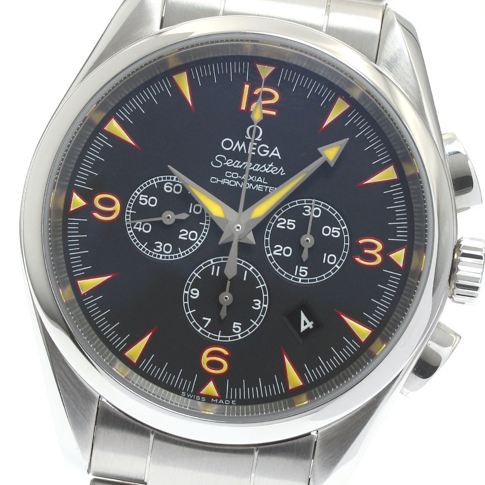 オメガ OMEGA 2512.54 シーマスター アクアテラ クロノグラフ チャイナエクスプロラーズ 限定351本 自動巻き メンズ 良品 保証書付_877856【中古】