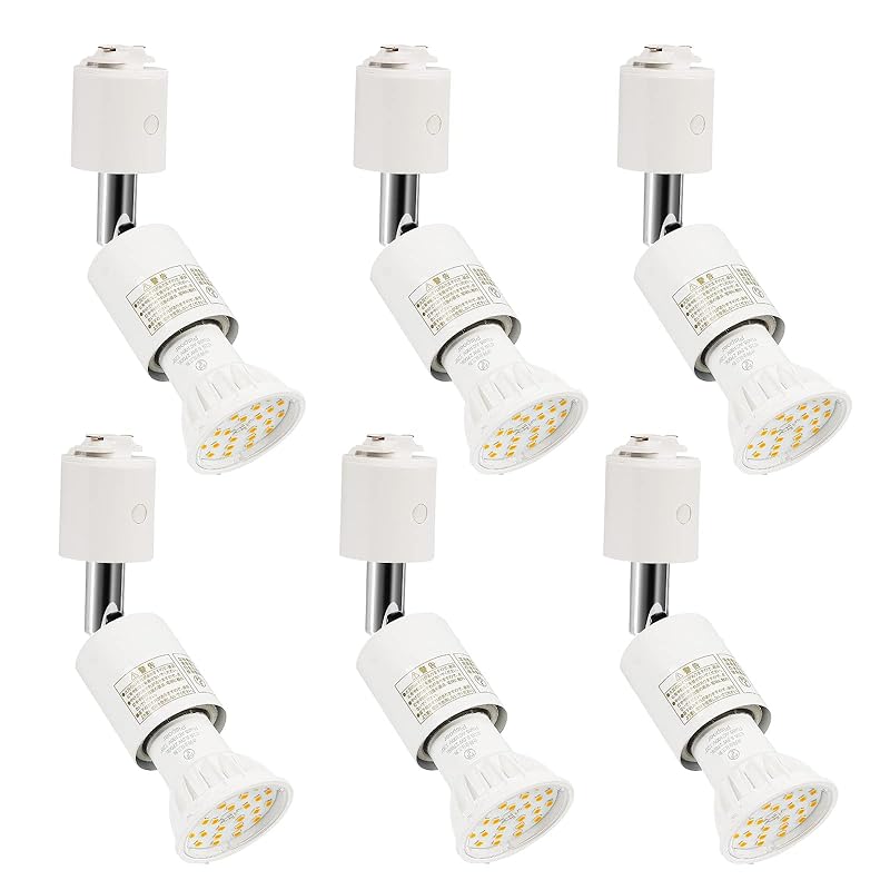 Pispoer ライティングバー用スポットライト E26口金 LED電球付き LEDスポットライト5.5W(ハロゲン電球60W相当) 電球色2700K RA85 600LM 非調光 ビーム角120度