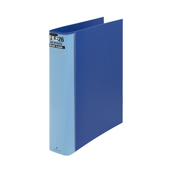 (まとめ) マルマン ダブロックファイル B5タテ 26穴 250枚収容 背幅44mm ブルー F679R-02 1冊 (×10セット)