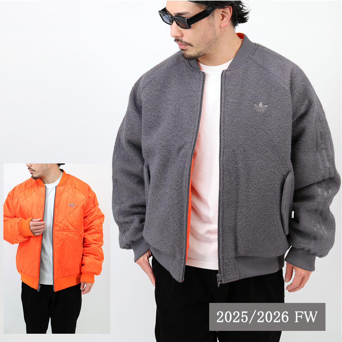 adidas Originals アディダス オリジナルス KR7618 リバーシブル ボンバージャケット スーパースター Reversible Superstar Bomber Jacket トレ