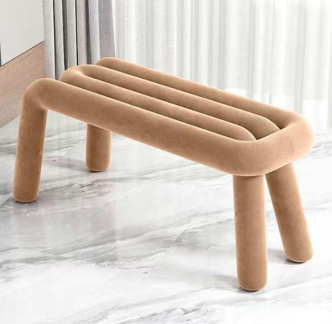 現代のシンプルな家庭用異形チェア寝室リビング本屋チェア玄関履き替えベンチ 幼稚園 様々場所