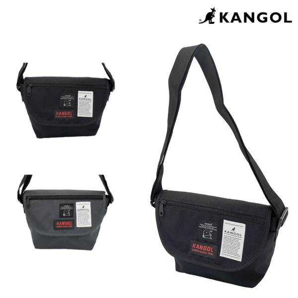 【レターパック配送/時間指定不可】【KANGOL】250-3504 フラップショルダー 斜め掛け かばん 使いやすい 普段使い ユニセックス プレゼント ギフト ブラック