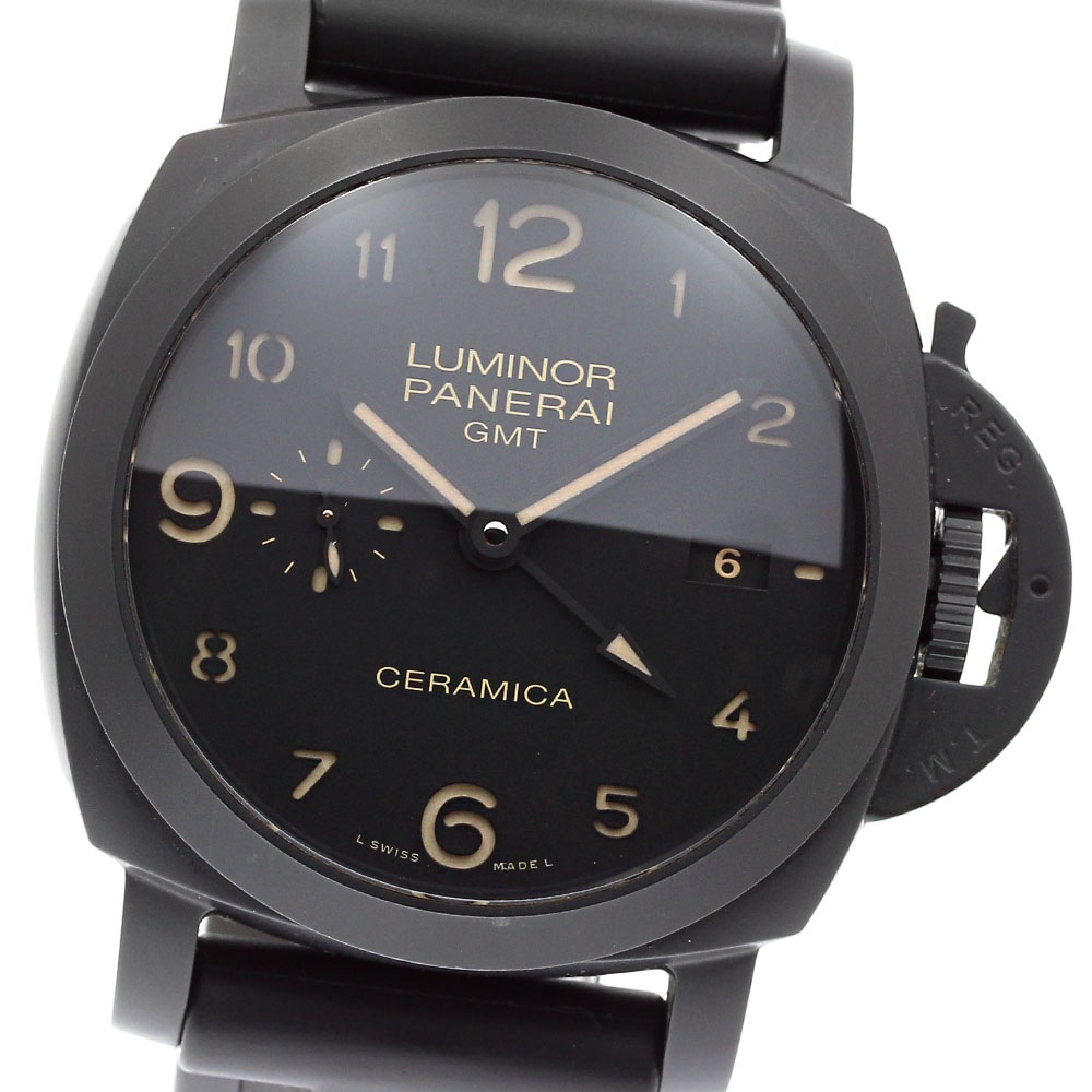 パネライ PANERAI PAM00441 ルミノール1950 セラミカ GMT 自動巻き メンズ 保証書付き_837286【中古】