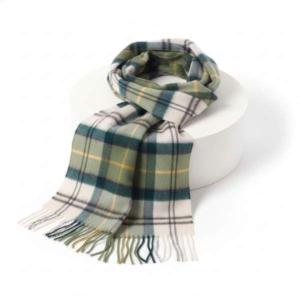 BARBOUR ウールカシミアタータンスカーフ-古代USC0002 TN51ウールカシミアタータンスカーフ816958