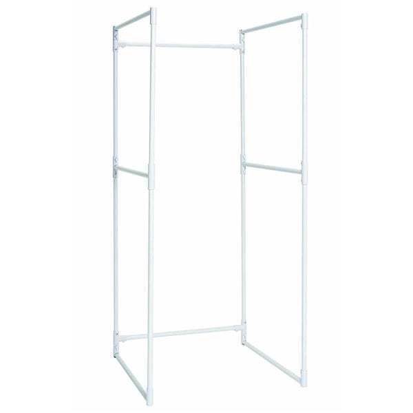 ランドリースタンド/物干し金物 (ワイド) コの字使用時:幅74cm×奥行74cm×高さ172cm 『積水樹脂』