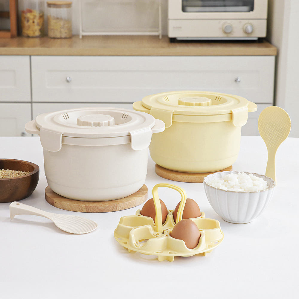 カロクックの電子レンジ対応・大容量低糖質炊飯器