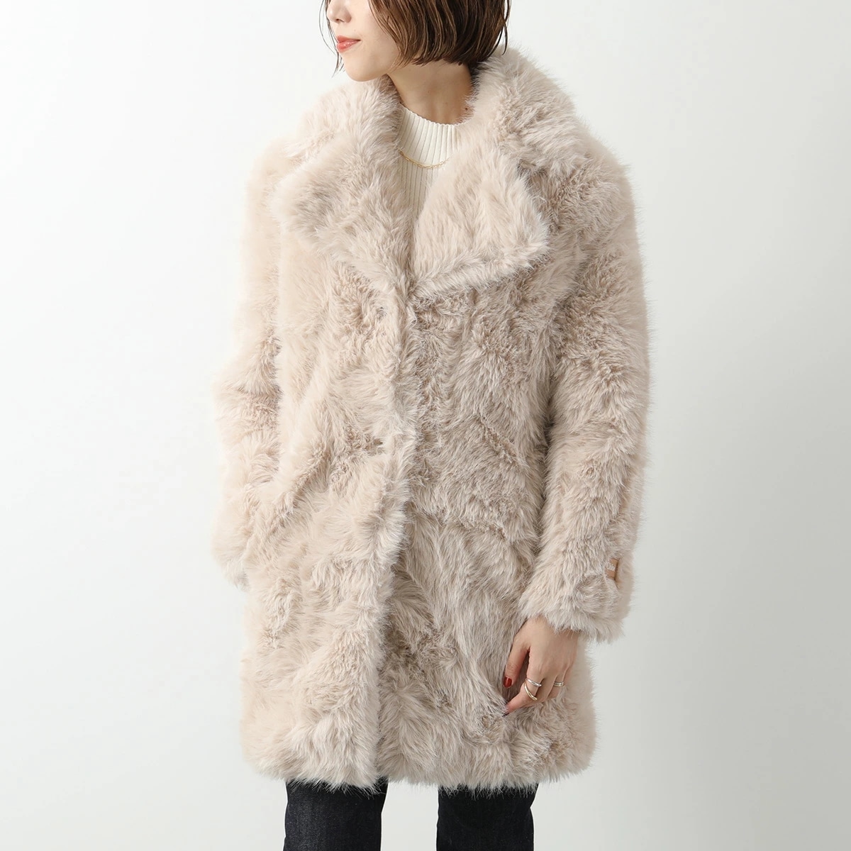 Chloe KIDS クロエ キッズ コート C20263 レディース ガールズ エコファー ジャケット ロゴパッチ 204/SAND 61,151円