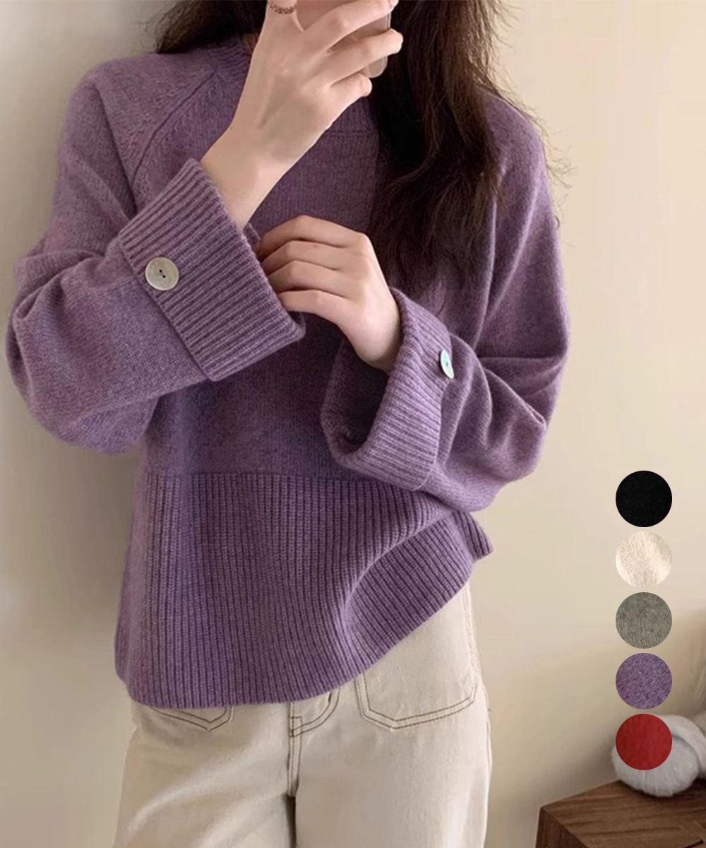 国内即納 ニットトップス ワイドスリーブニット秋冬 2QIUT-002 5,343円