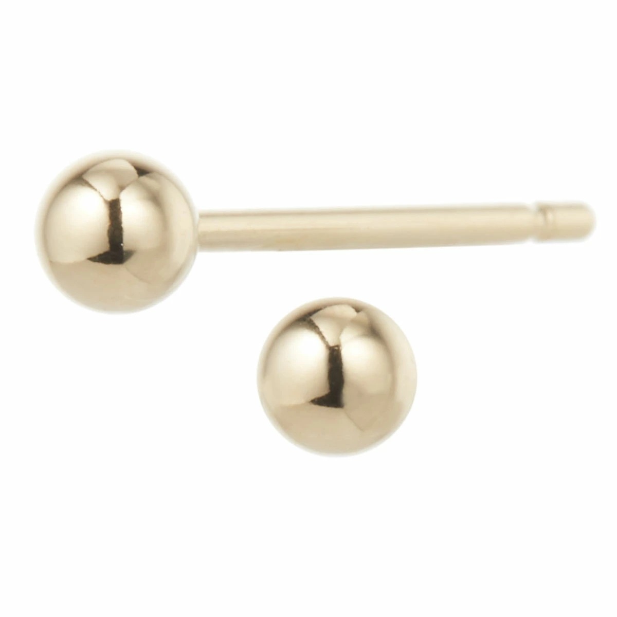 ピアス レディース メンズ K18 日本製 3mm玉 ファーストピアス セカンドピアス