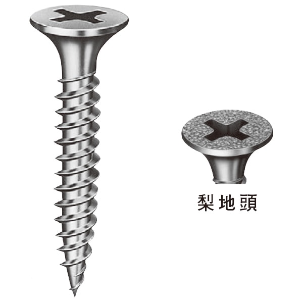 ヤマヒロ 軽天・内装工事用ビス K4-32 3.5×32 ラッパ頭 (1箱(1000本入)) 0010-00083