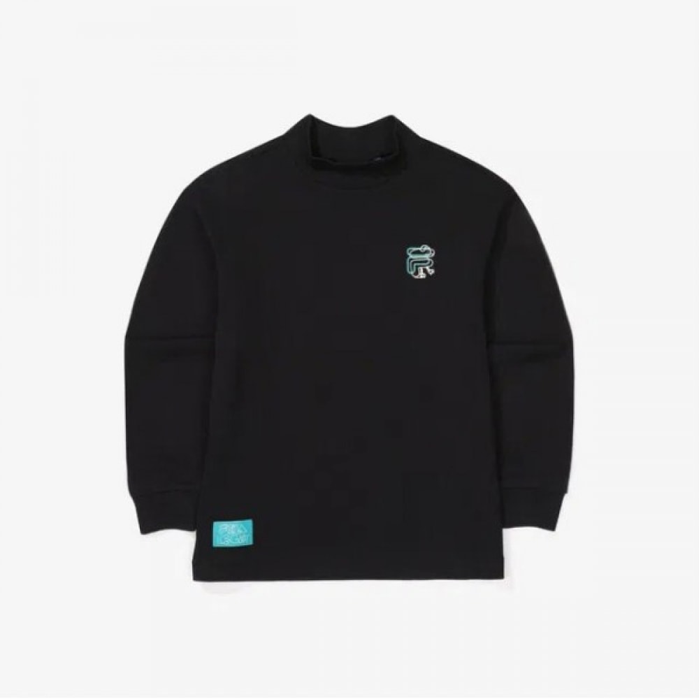 FILA キッズ ESSENTIAL ハイネック長袖Tシャツ FK2RLF3202X_BLK