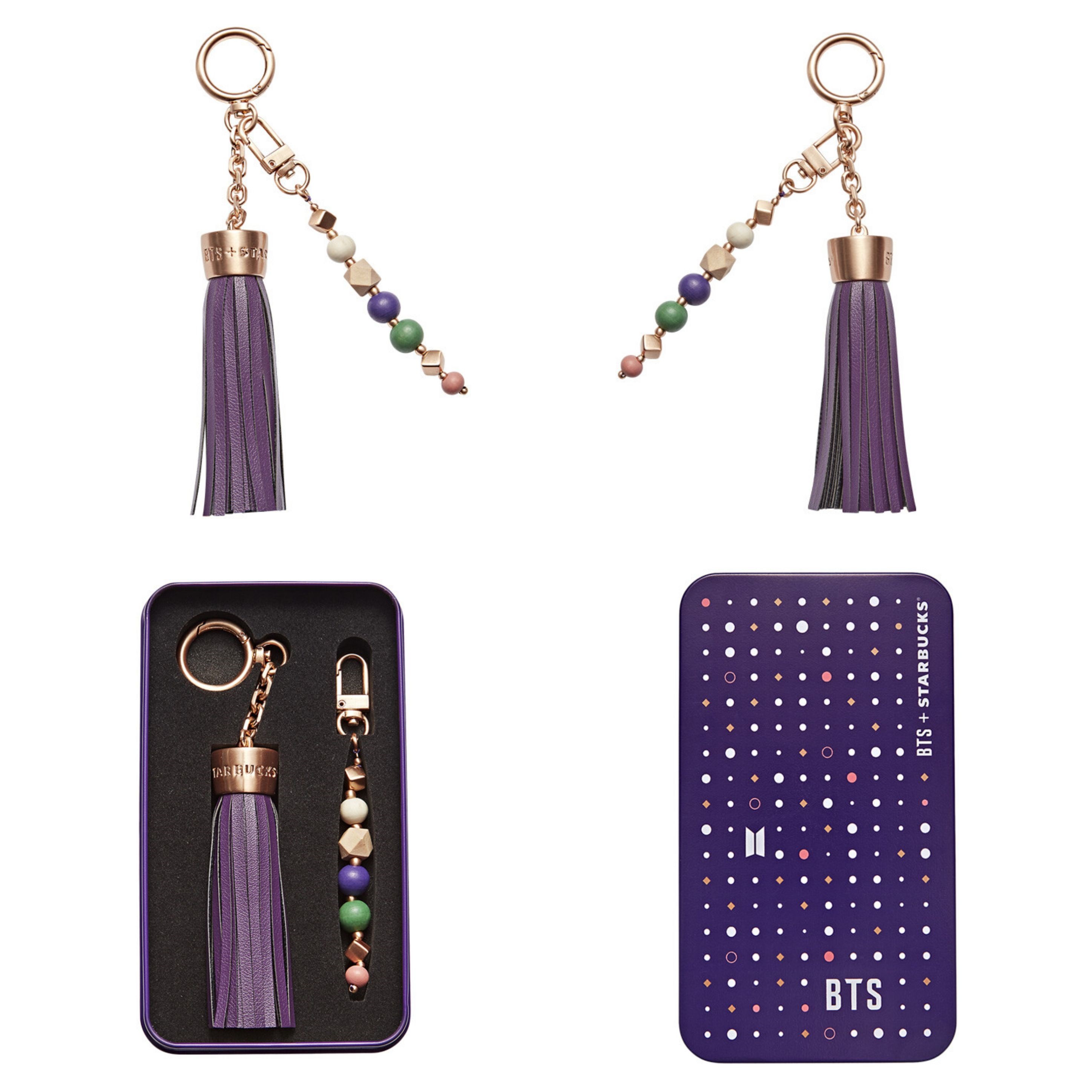 BTS Bangtan Boys (防彈少年團) x Starbucks Korea Official Tessle Key Chain