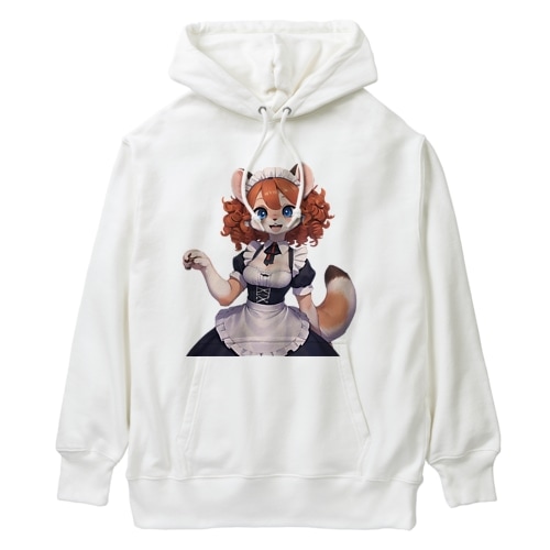 【文字入れ可能受注生産】フェレットの女の子　メイド　ケモナー ヘビーウェイトパーカー 8,546円