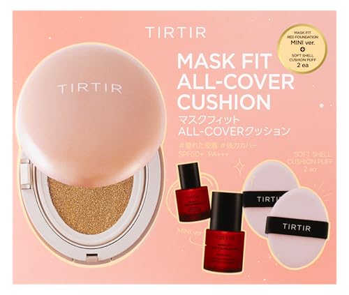 【Amazon.co.jp限定】 [TIRTIR] MASK FIT CUSHION SET 02 [ティルティル] マスクフィットクッションセット (本品18ｇ+レッドファンデーションミニ10ml+