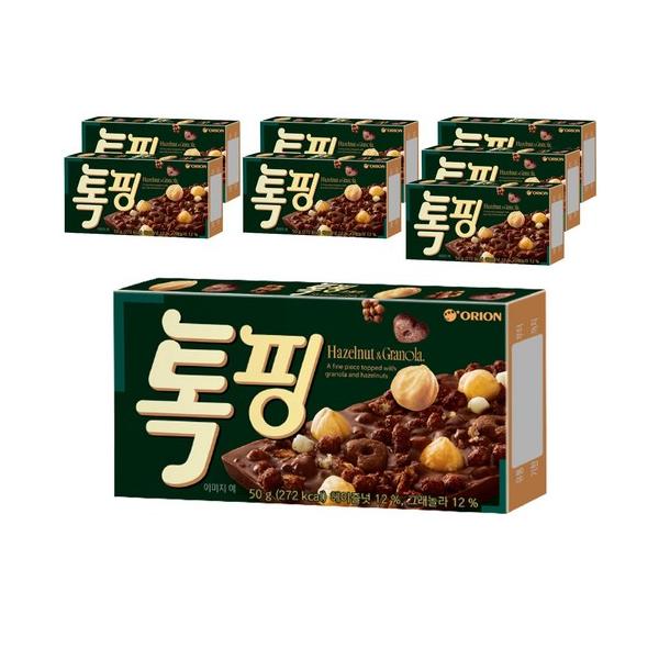 オリオンタッピングヘーゼルナッツアンドグラノーラチョコレート 오리온 톡핑 헤이즐넛 앤 그래놀라 초콜릿