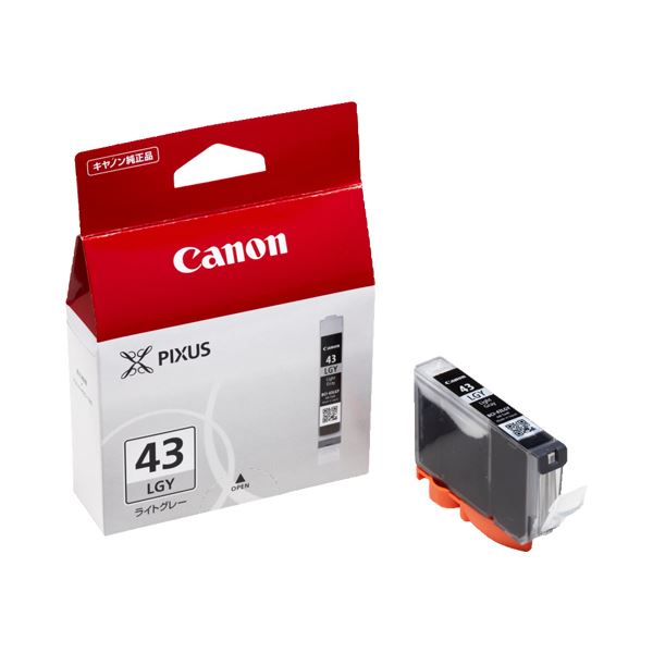 （まとめ） キヤノン Canon インクタンク BCI-43LGY ライトグレー 6383B001 1個 (×3セット)