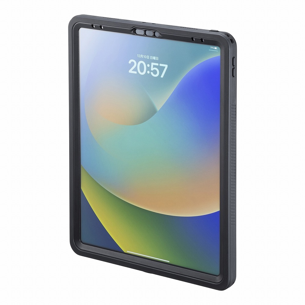 サンワサプライ PDA-IPAD2016 iPad Pro 12.9インチ(第6/5/4世代)用 耐衝撃防水ケース PDAIPAD2016