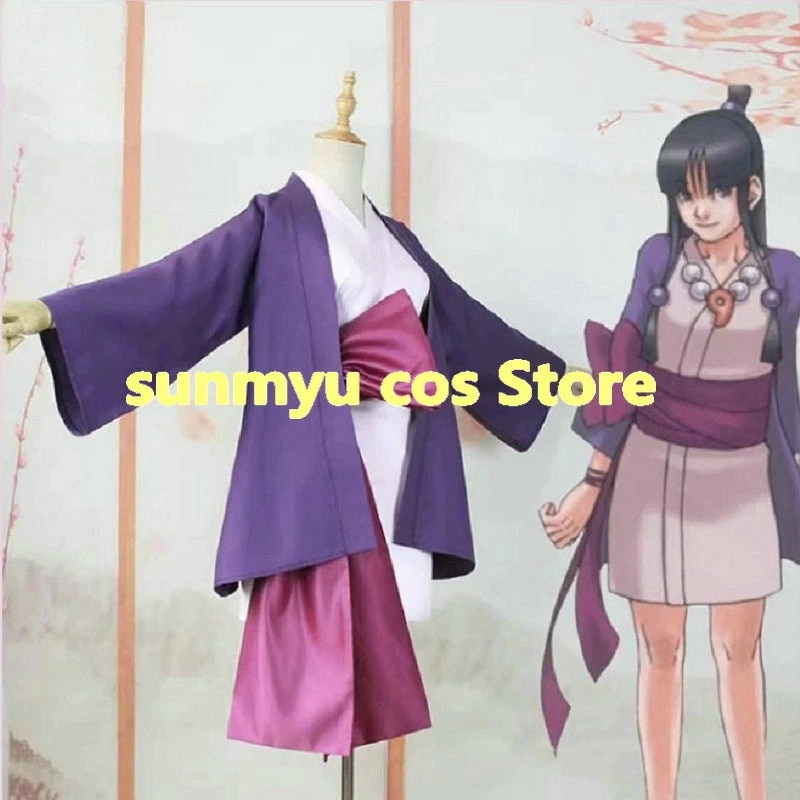 逆転裁判 綾里真宵 あやさと まよい 着物浴衣 コスプレ衣装 オーダーサイズ