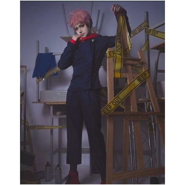 コスプレ 虎杖 悠仁 風 いたどり ゆうじ 衣装 呪 術 廻 戦 コスチューム 制服 シール じゅじゅつ かいせん