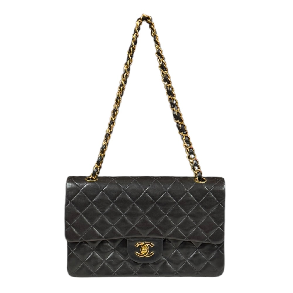 シャネル マトラッセ ショルダーバッグ ラムスキン A01112 ブラック CHANEL 中古