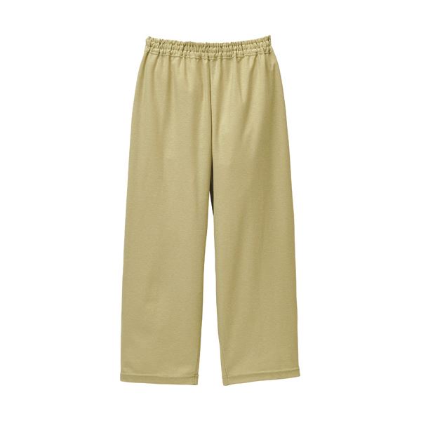 らくらく八分丈パンツクレープ防縮ニット マスタード Mサイズ CR857-35-M 1着