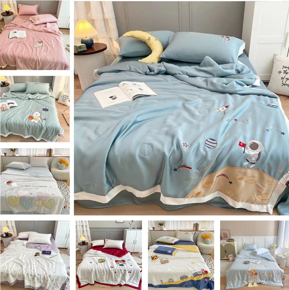 掛け布団 夏 肌掛け布団 洗える おしゃれ シングル セミダブル ダブル 冷感 薄手 冷え対策