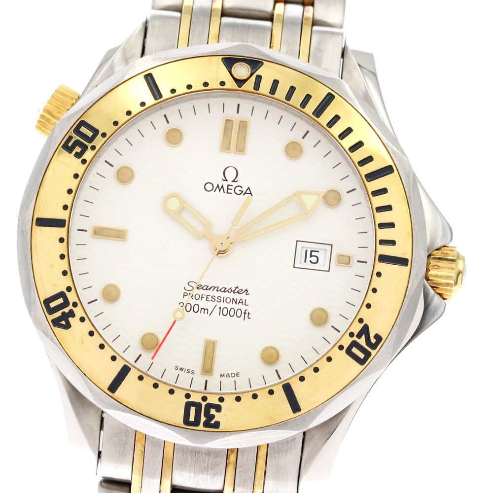 オメガ OMEGA 2342.20 シーマスター300 YGベゼル クォーツ ボーイズ _881796【中古】