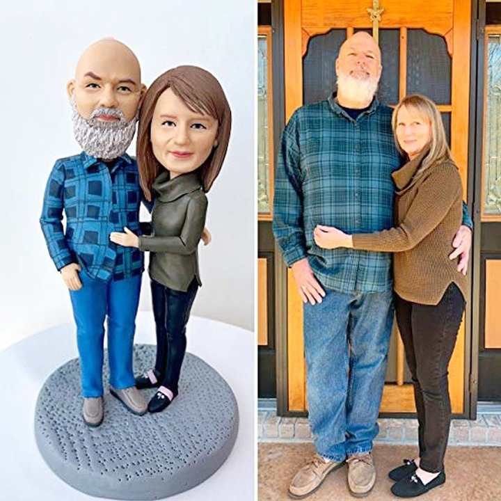 【オーダーメイド】3D肖像画 似顔絵 人形 フィギュア 結婚祝い 周年記念日 カップル 彼氏 彼女 夫婦 両親 贈呈品 記念品