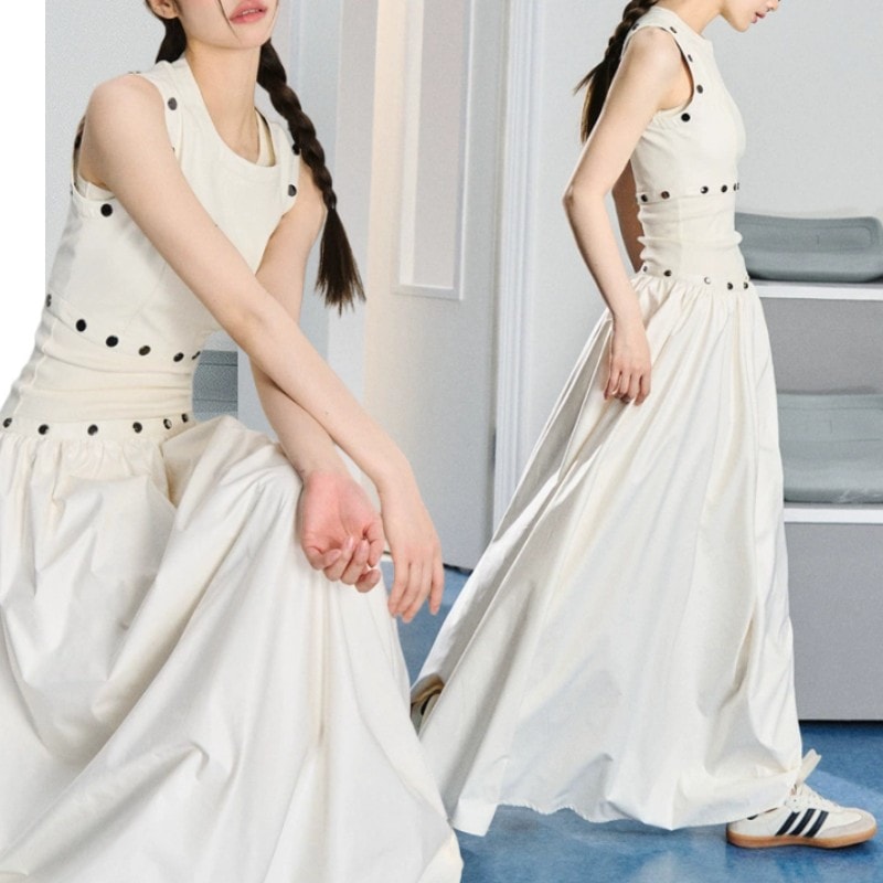 ウェディングドレス 白 上下2点セットノースリーブ シンプル 無地 ワンピース 結婚式二次会 披露宴 前撮り後撮り ビーチフォト花嫁ドレス エンパイア 安いブライダル 海外挙式