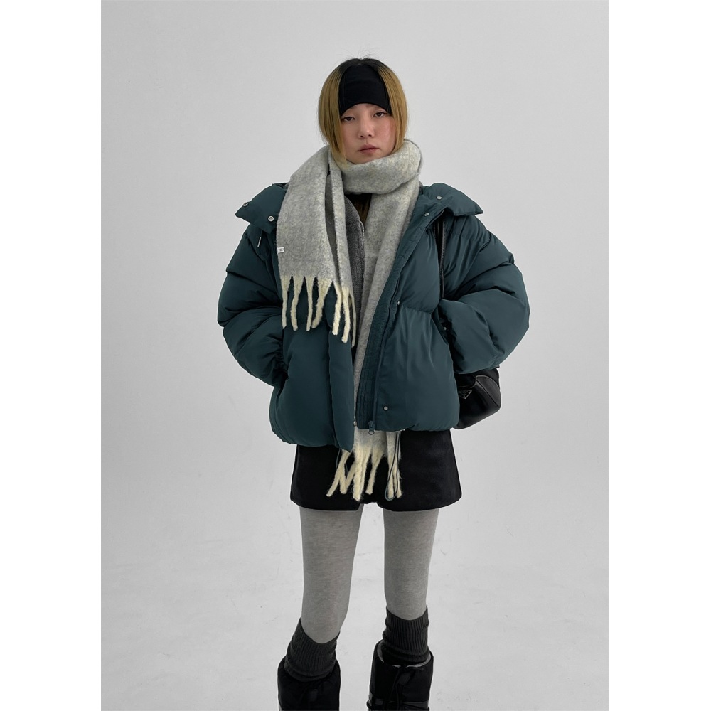 ブラックアップドテルボカシウールマフラー