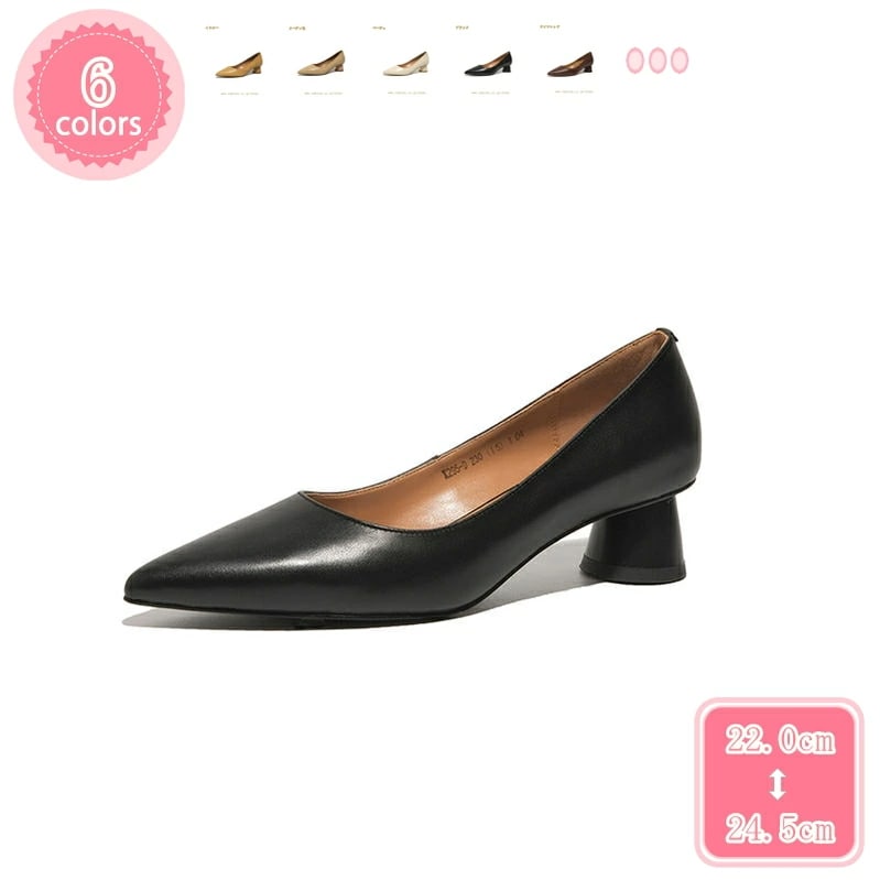 2000円OFFクーポン 3レディースパンプス ポインテッドトゥ 通勤パンプス レディース靴 ミドルヒール パンプス 痛くない 歩きやすい 幅広 太めヒール 4cmヒール 柔らかい 小さい/大きいサイ