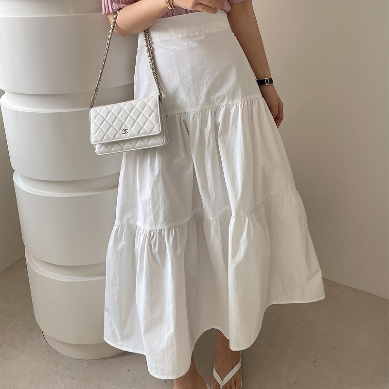 レディース スカート ボトムス ティアード フレアスカート ロング フレア Aライン 裾ワイド フェミニン ハイウエスト ウエストゴム 薄手 かわいい 大人可愛い きれいめ シンプル カジュアル 上品 5,681円