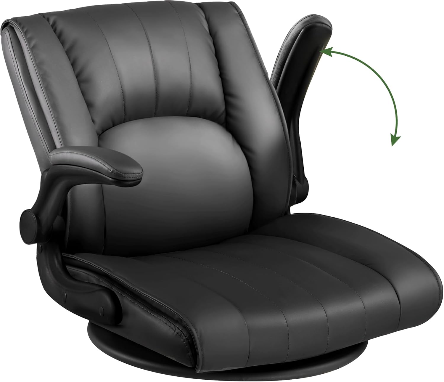 GTPlayer ゲーミングチェア ゲーミング座椅子 ゲーム座椅子 ゲームチェア 回転座椅子 コンパクト 肘掛け付き ソファチェア 無段階跳ね上げ式アームレスト ゲーミング360度回転 ランバーサポー