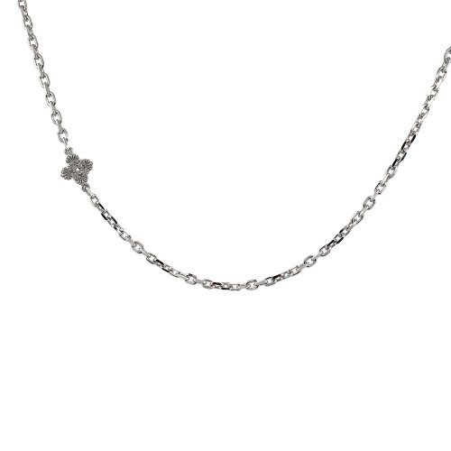 【SCUDO】 shell side square necklace [bold] 正規品