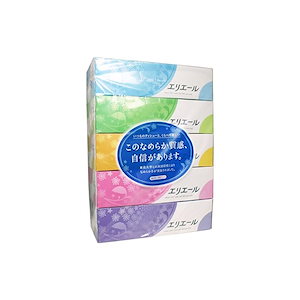 【即納】【セット品】エリエール ティシュー 180組360枚20箱入り パルプ100% (5個パック4個)