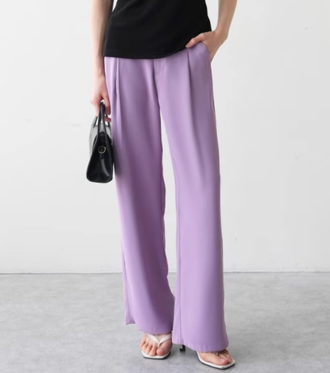 レディース パンツ ボトムス ストレートパンツ テーパードパンツ 細身 オフィス ビジネス OL 5,235円